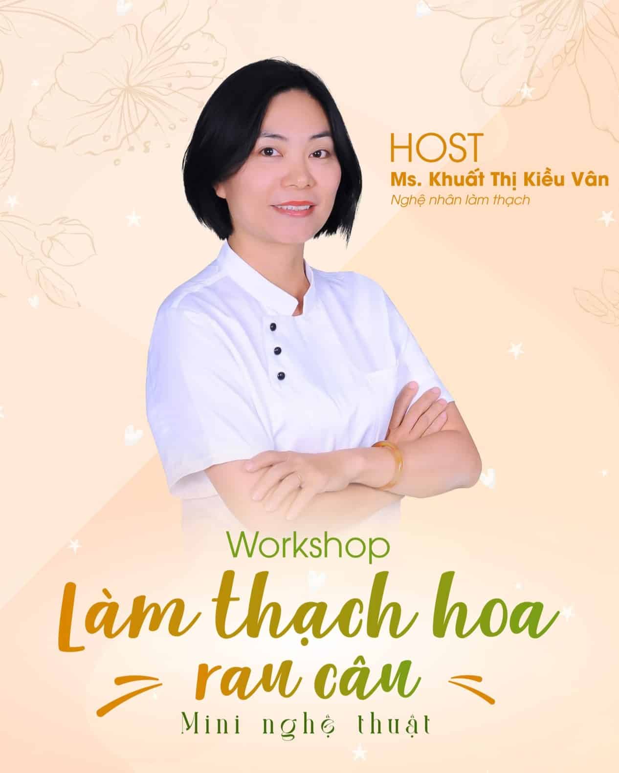 Nghệ nhân làm thạch của workshop tại Trống Đồng Palace
