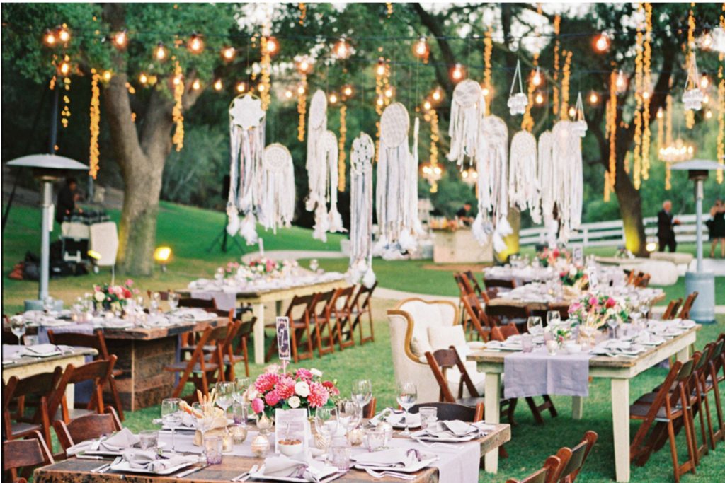 tiệc cưới Bohemian lấy cảm hứng từ phong cách du mục