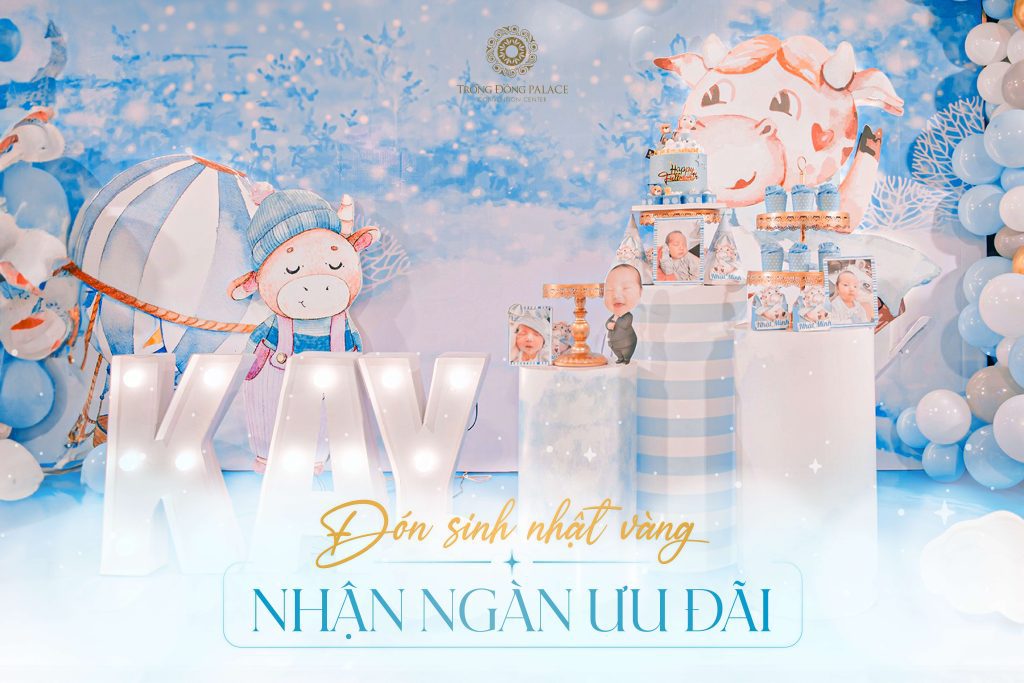 Việc có một backdrop đẹp mắt sẽ giúp cho không gian trang trí trở nên sinh động và ấn tượng hơn